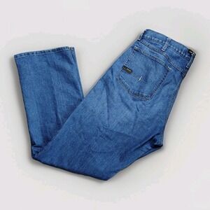 Ariat Rebar M4 Relaxed Bootcut Jeans Mens 38x34 Blue Denim Western Work Wear